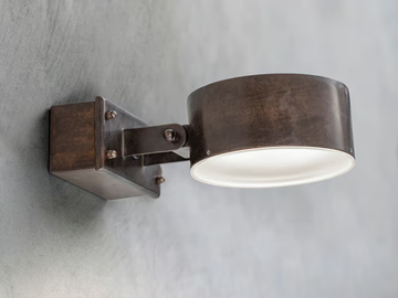 ACELUM - LED wall-mounted adjustable brass Outdoor spotlight by Aldo Bernardi - view 2